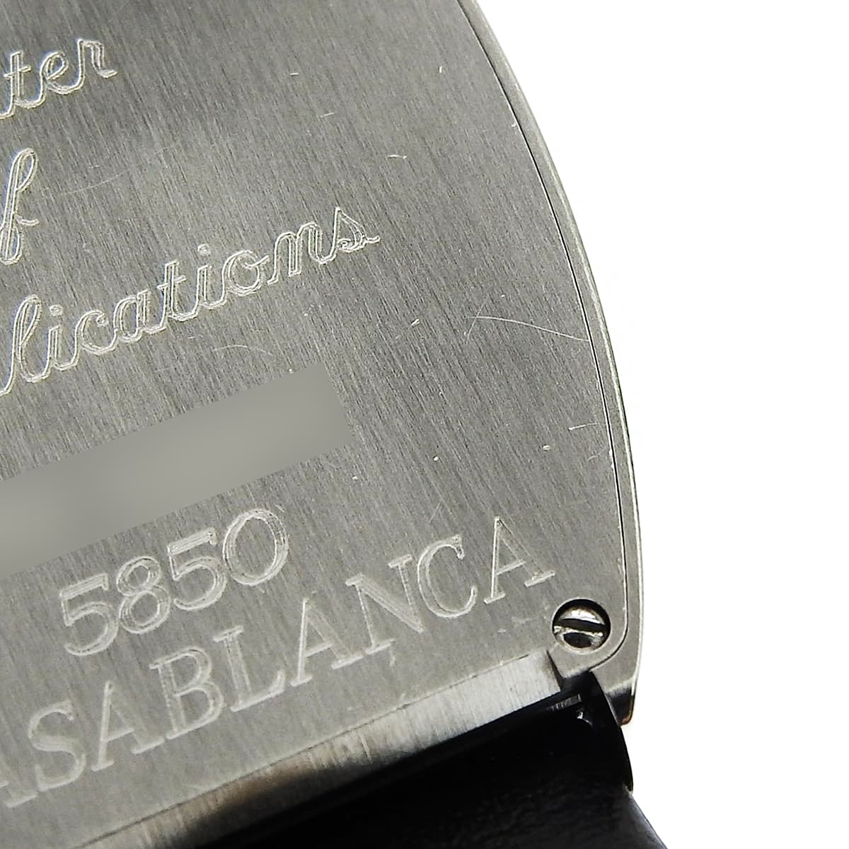 カサブランカ 5850CASA SS/革 ブラック 自動巻き メンズ