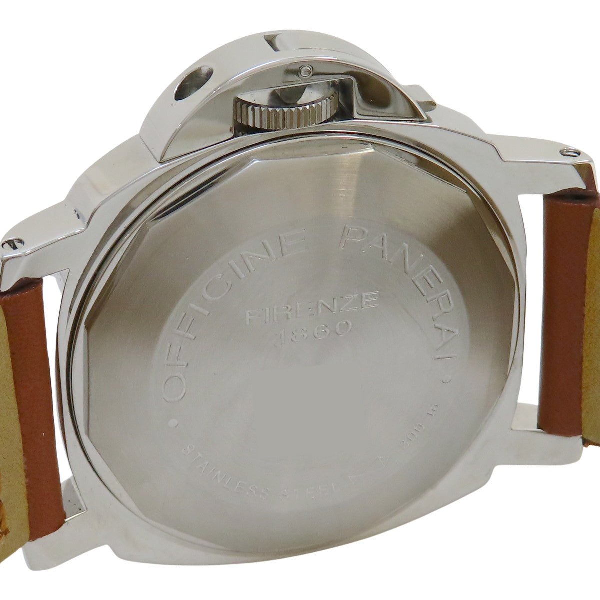Luminor Marina PAM00104 SS/Leather Black Automatic Men's