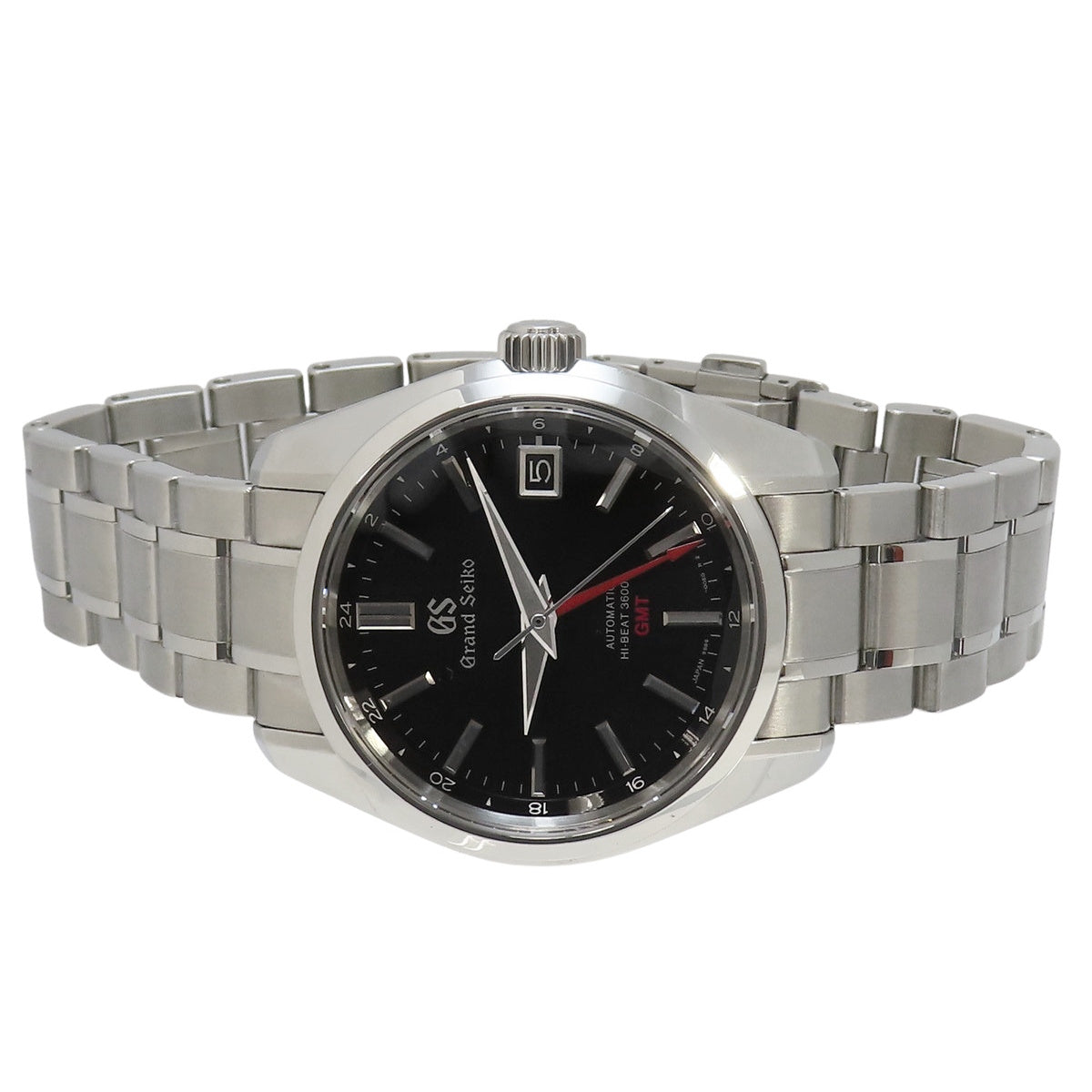 Mechanical Hi-Beat GMT SBGJ003 SS Black Automatic Men's