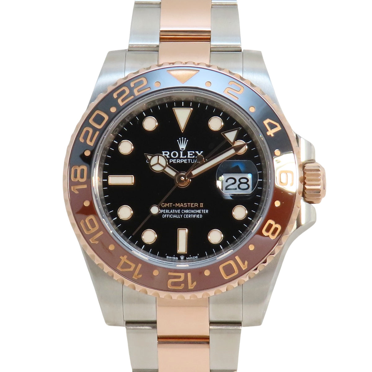 GMTマスター2 126711CHNR PG/SS ランダム番 ブラック 自動巻き メンズ