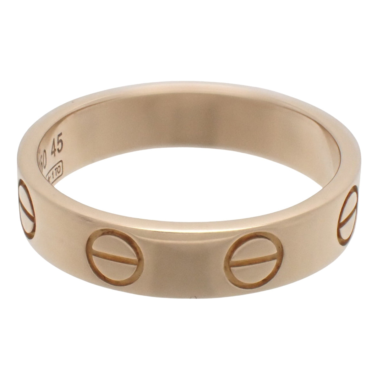 LOVE ring, small model, pink gold, 18KPG, 45, 2.8g