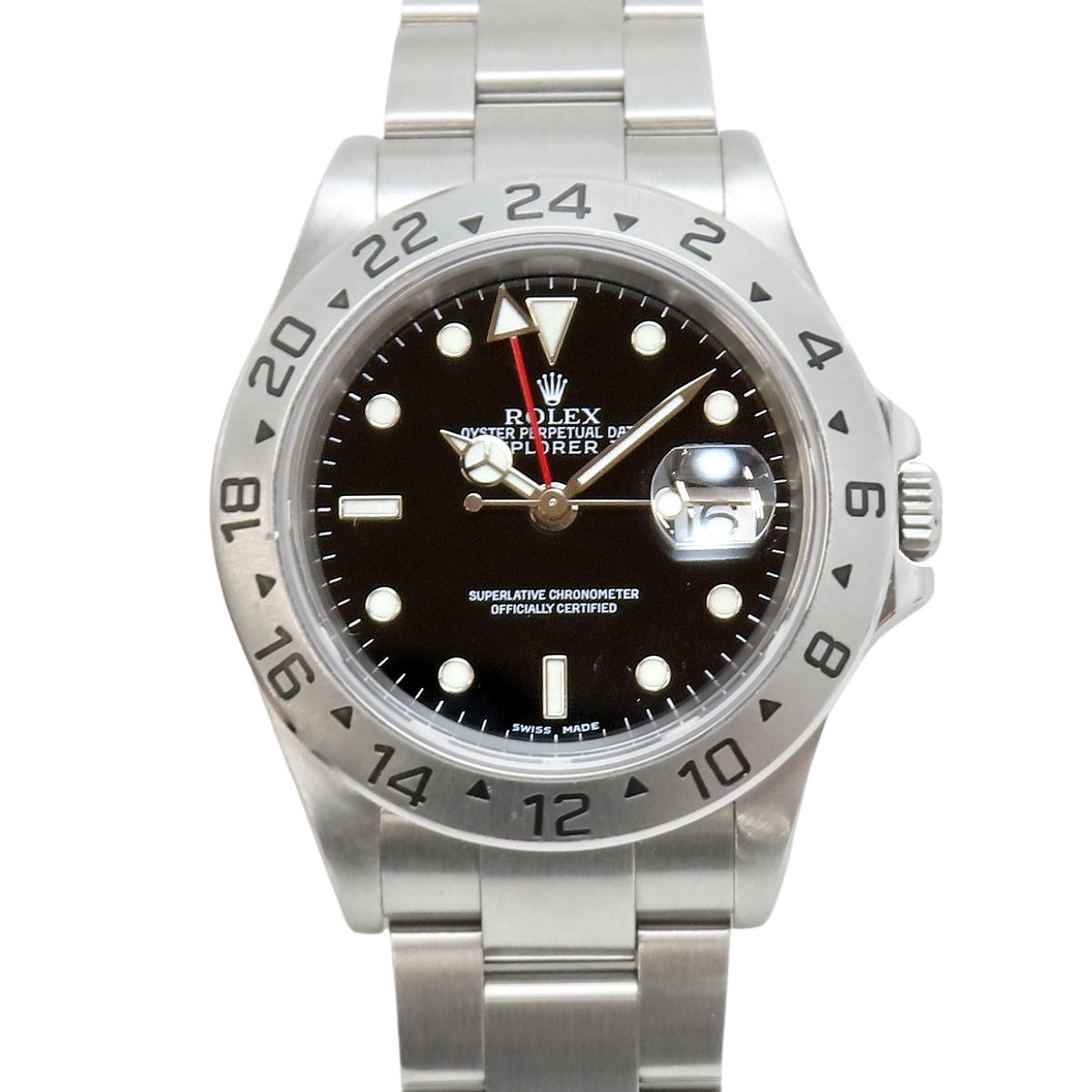 エクスプローラー2 16570 SS K番 ブラック 自動巻き メンズ
