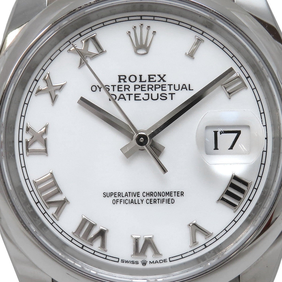 Datejust 36 126200 SS Random Serial White Automatic Men's