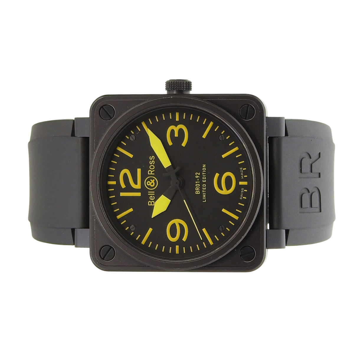 BR01-92 Yellow, Limited to 500 Pieces, BR01-92 SS/Rubber, Black, Automatic, Men's