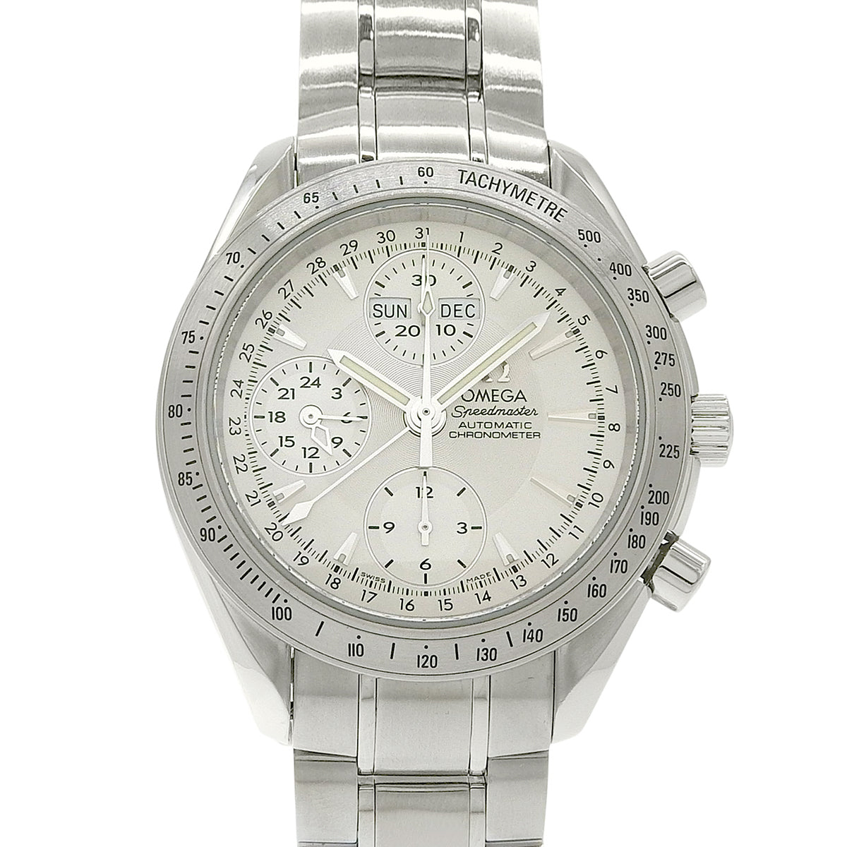 Speedmaster Day-Date 3221.30 SS Silver Automatic Men's