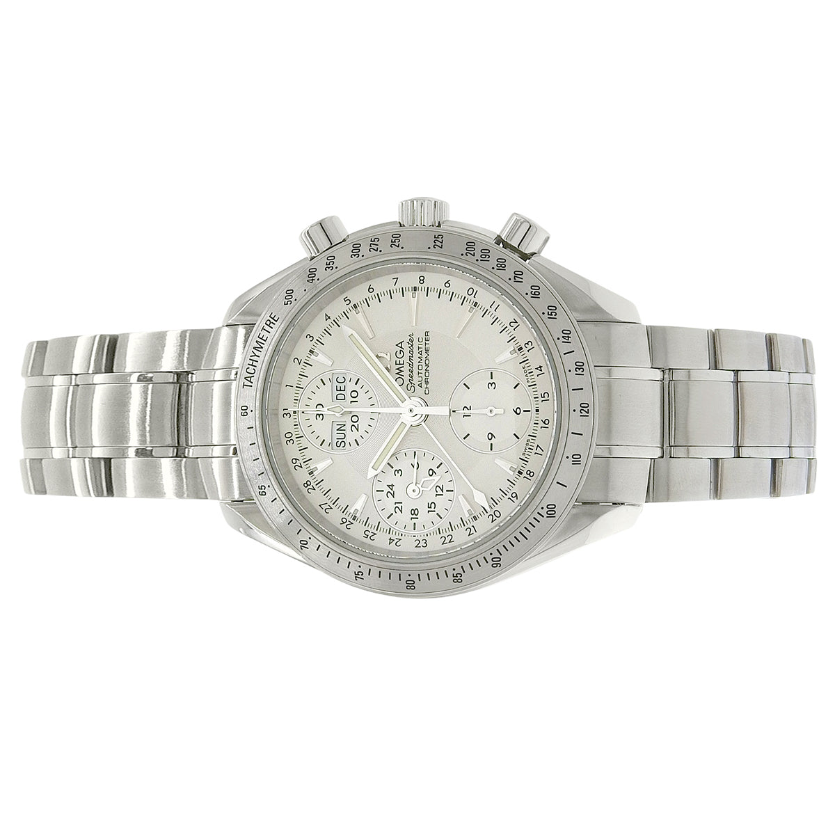 Speedmaster Day-Date 3221.30 SS Silver Automatic Men's