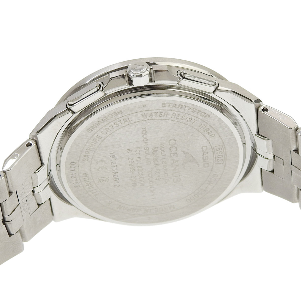 オシアナス マンタ 世界限定2000本 江戸切子 OCW-S5000D-1AJT TI ブラック タフソーラー電波時計 メンズ