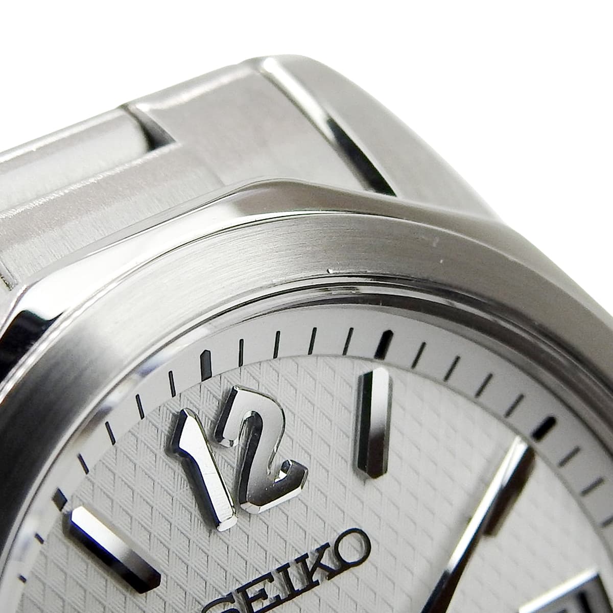 9F Quartz Date SBGX033 SS White Quartz Men's