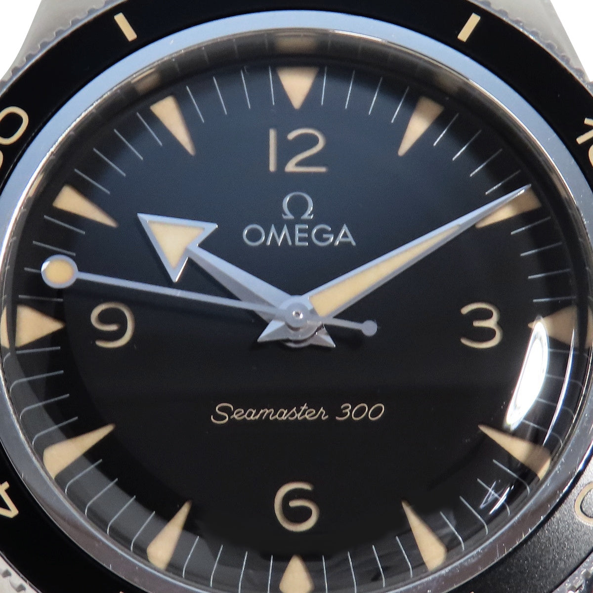 シーマスター300M SS ブラック 自動巻き メンズ