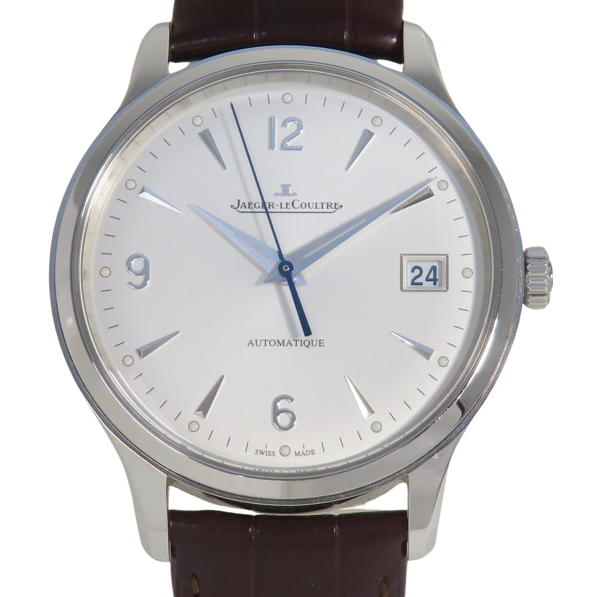 Master Control Date Q4018420 SS/Leather Silver Automatic