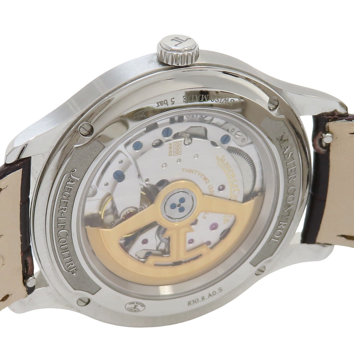 Master Control Date Q4018420 SS/Leather Silver Automatic