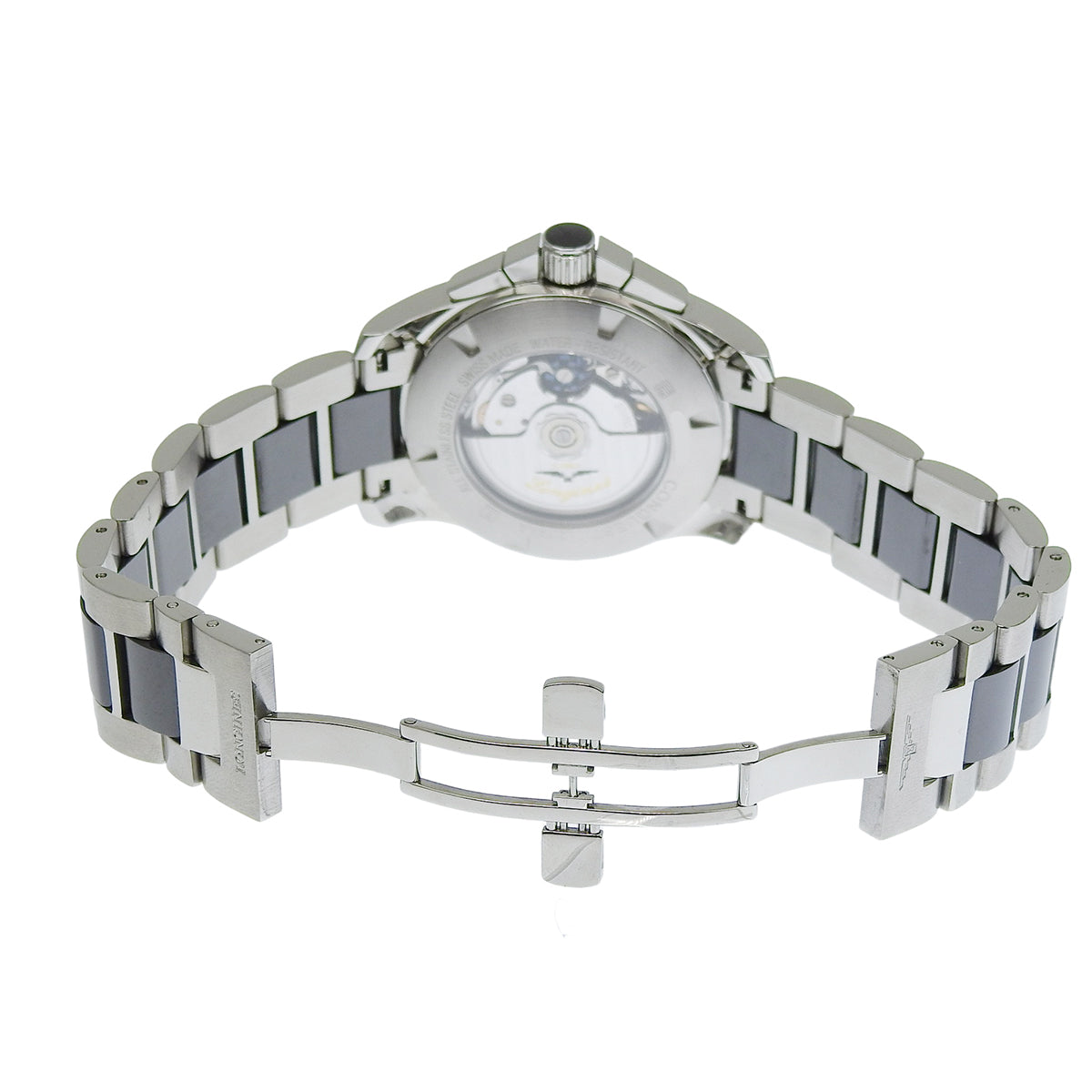 Conquest L2.744.4.56.7 SS/CE Black Automatic Men's