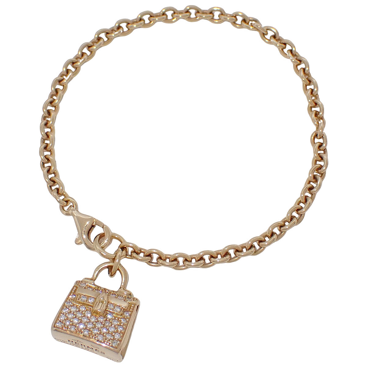 Amulette Kelly Bracelet Diamond D0.49 Pink Gold K18PG SH 12.4g