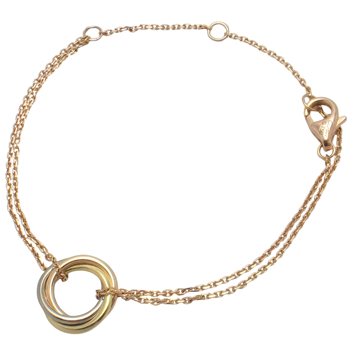 Trinity Bracelet, Yellow Gold K18YG, Pink Gold K18PG, White Gold K18WG, 2.1g