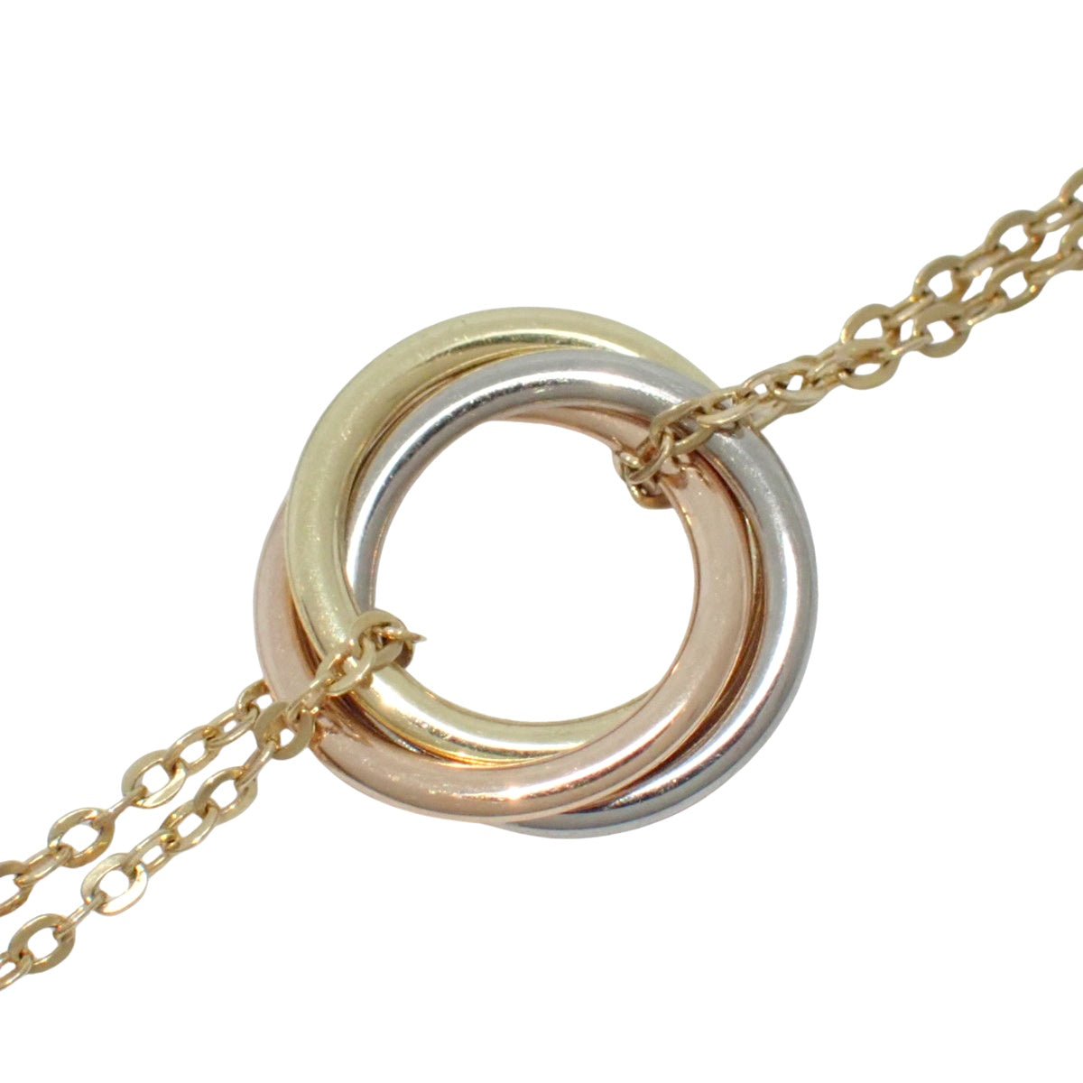 Sweet Trinity Bracelet Yellow Gold K18YG Pink Gold K18PG White Gold K18WG 2.2g