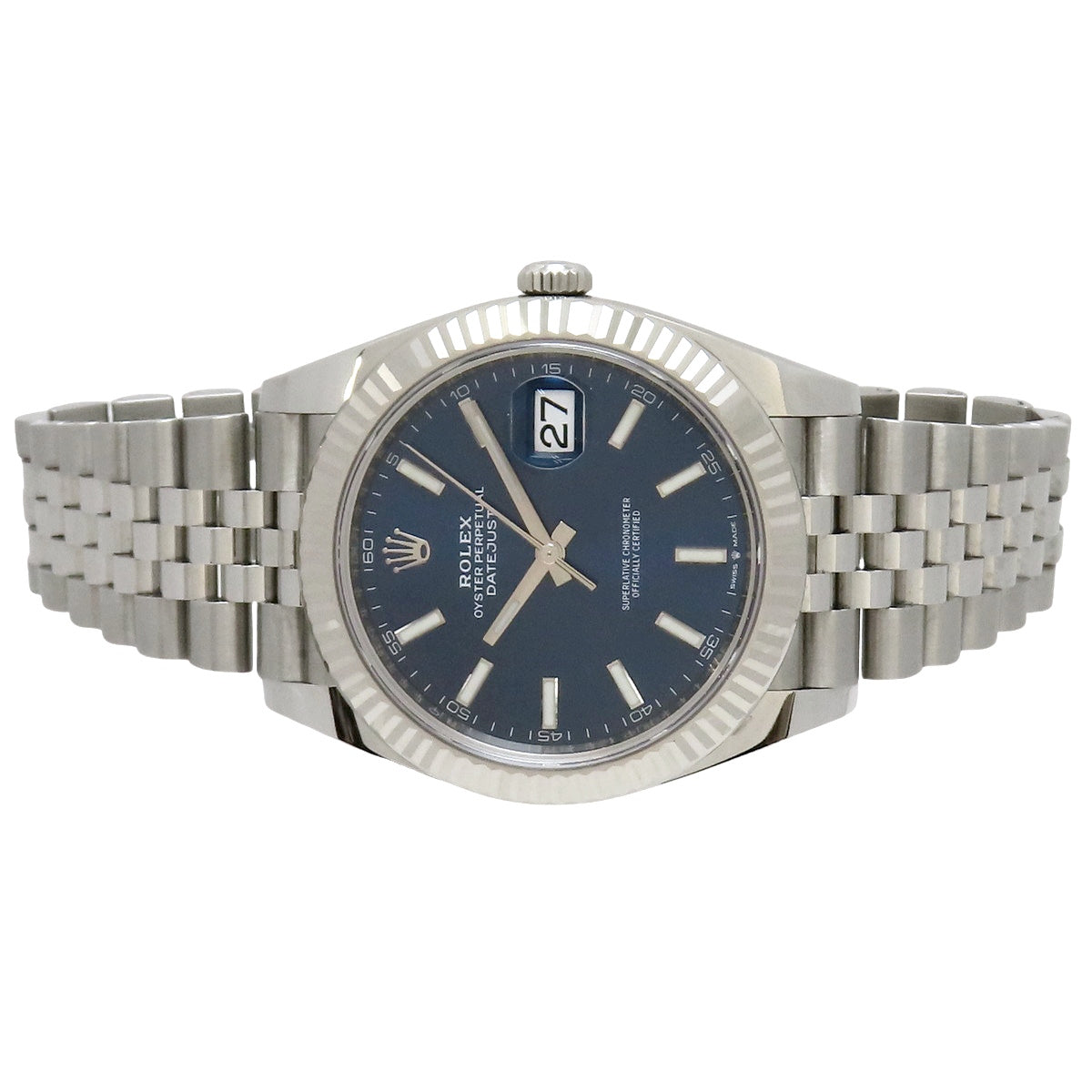 デイトジャスト41 126334 WG/SS ランダム番 ブライトブルー 自動巻き メンズ