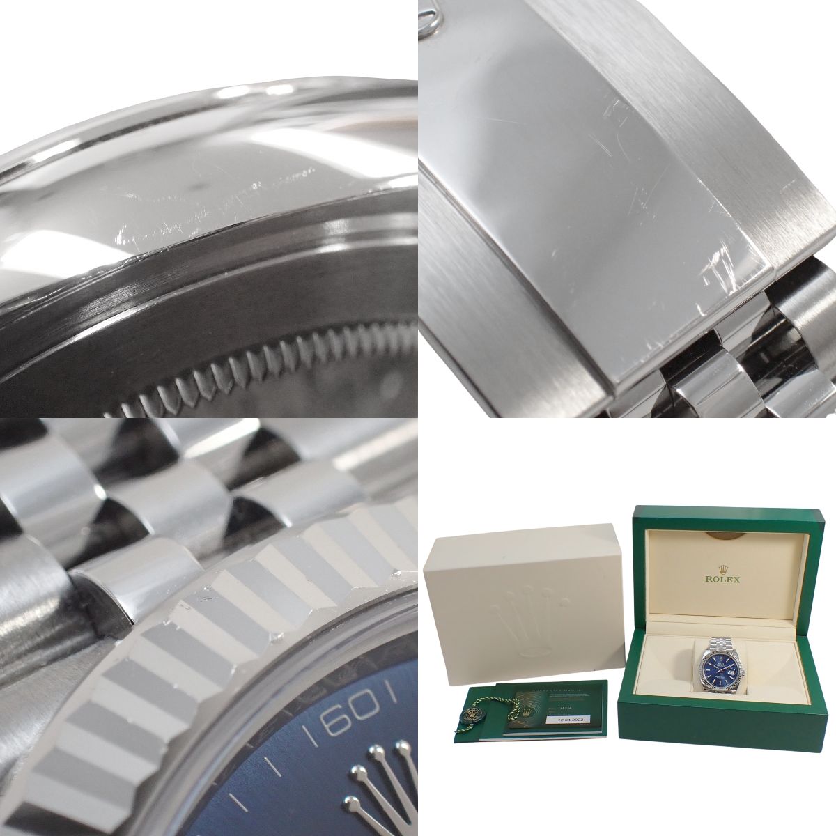 Datejust 41 126334 White Gold/Stainless Steel Random Number Bright Blue Automatic Men's
