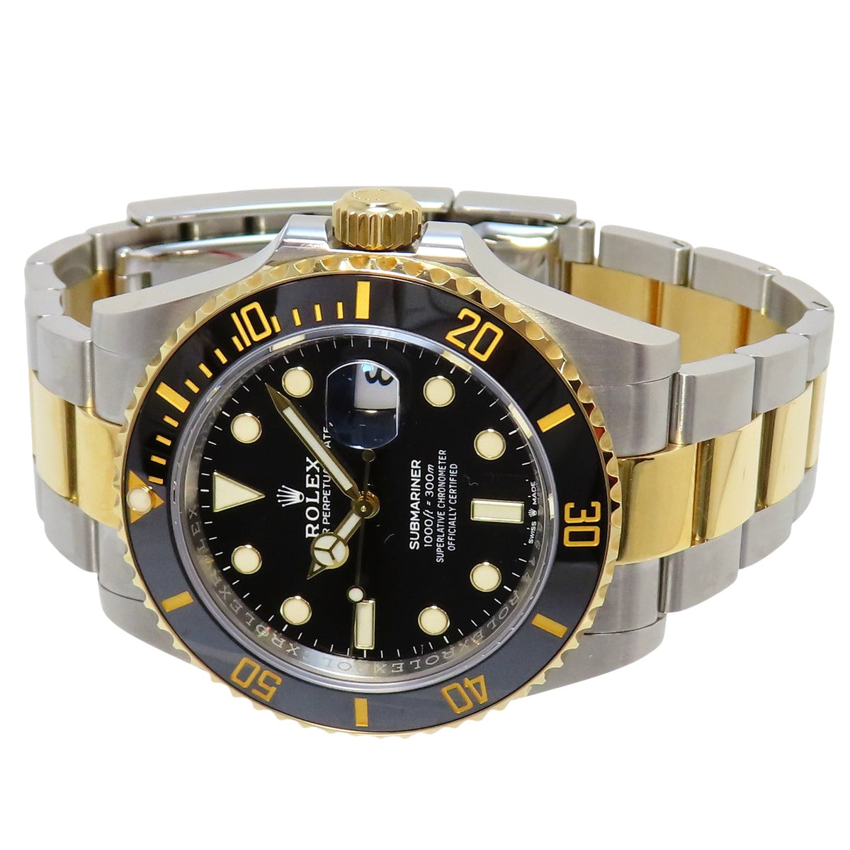 サブマリーナ デイト 126613LN YG/SS ランダム番 ブラック 自動巻き メンズ