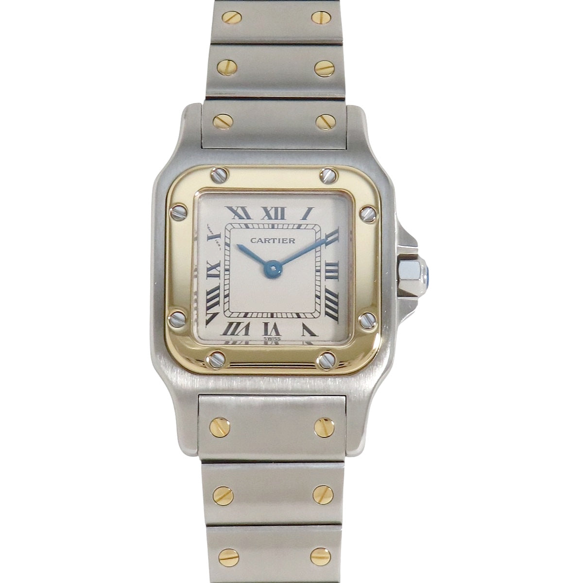 Santos Galbee SM W20012C4 YG/SS Ivory Quartz Ladies