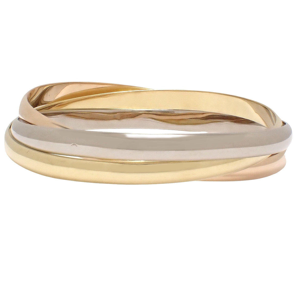 トリニティ ブレスレット ピンクゴールド K18PG イエローゴールド K18YG ホワイトゴールド K18WG 64 86.8g