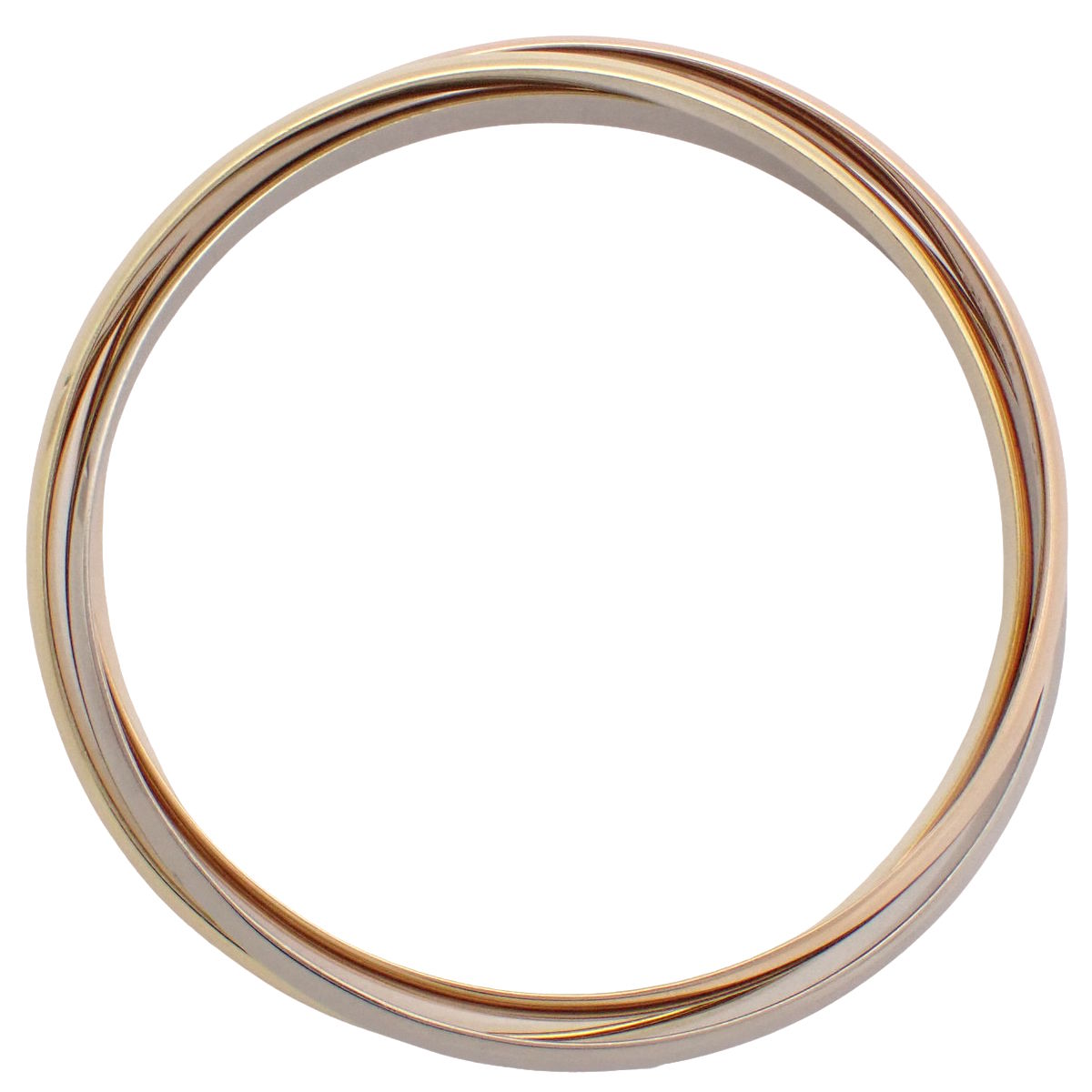 Trinity Bracelet Pink Gold K18PG Yellow Gold K18YG White Gold K18WG 64 86.8g