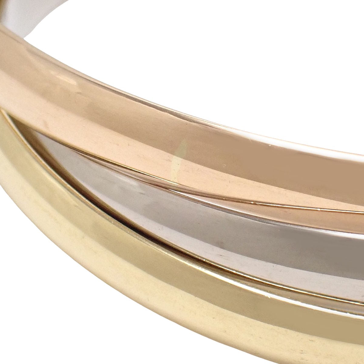 Trinity Bracelet Pink Gold K18PG Yellow Gold K18YG White Gold K18WG 64 86.8g