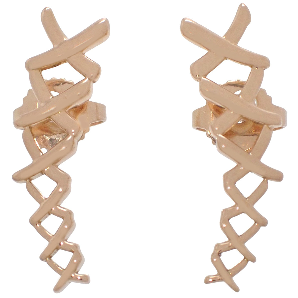 Kiss Earrings Pink Gold K18PG 3.1g