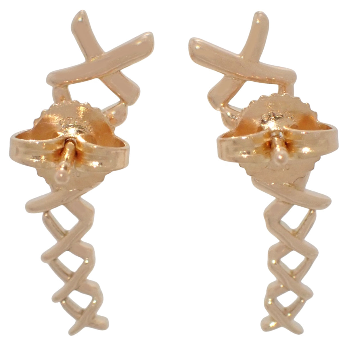 Kiss Earrings Pink Gold K18PG 3.1g