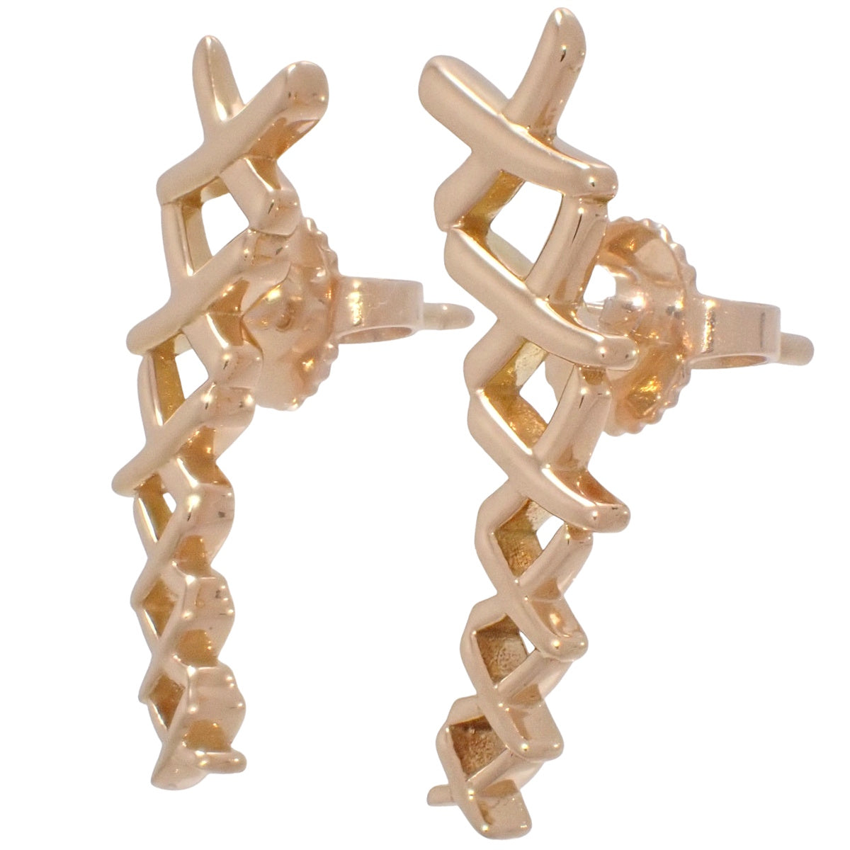 Kiss Earrings Pink Gold K18PG 3.1g
