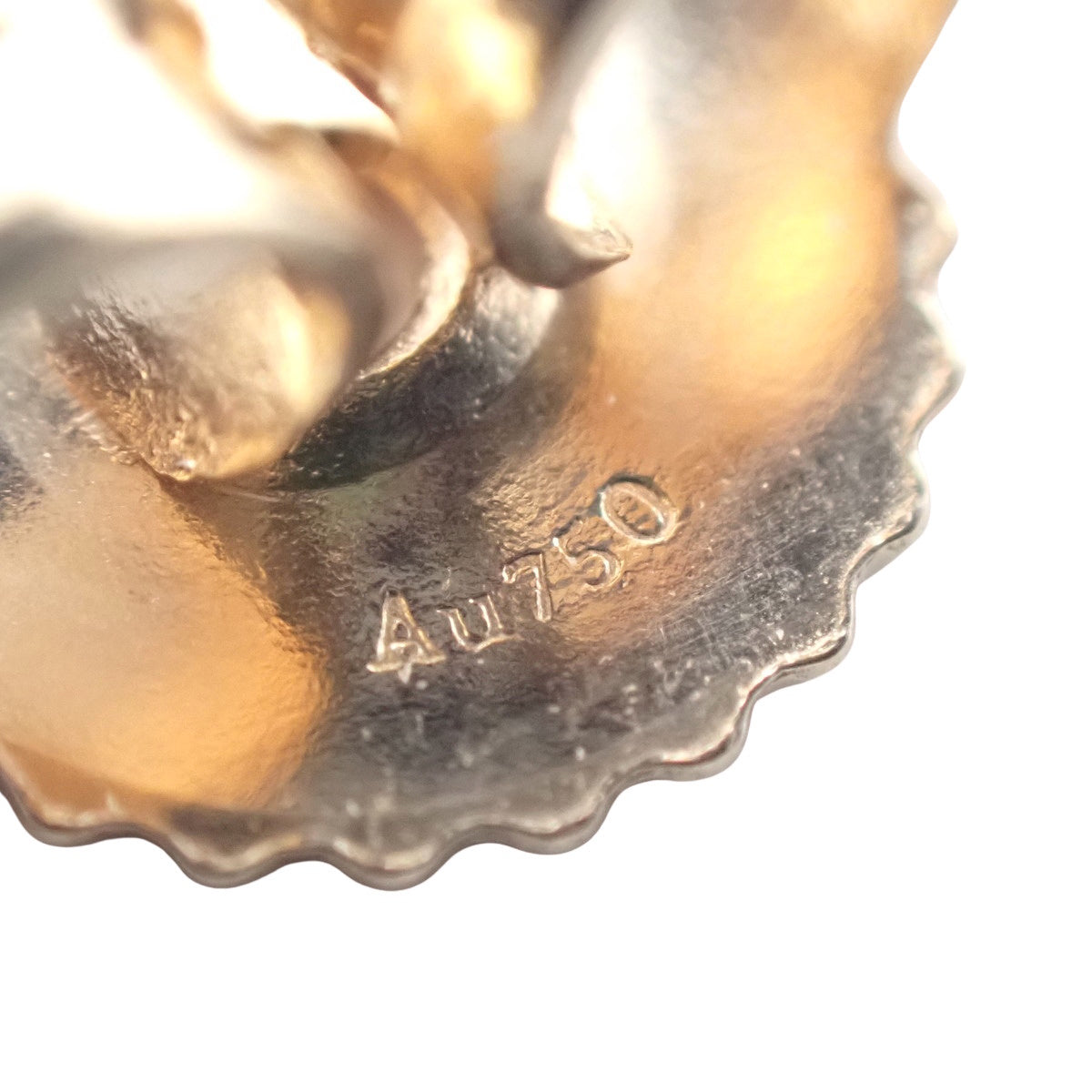 Kiss Earrings Pink Gold K18PG 3.1g