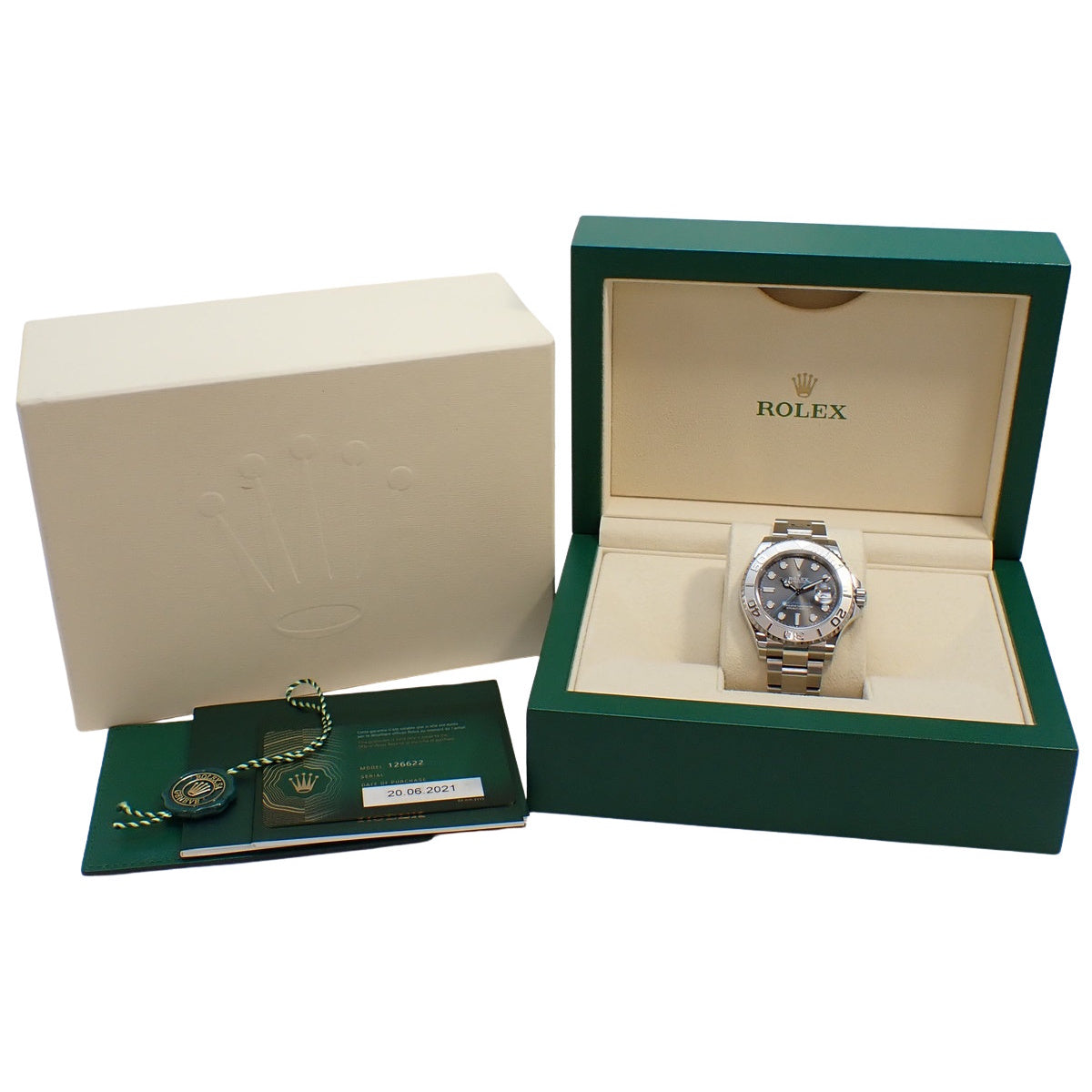 Yacht-Master 126622 PT/SS Random Serial Slate Dial Automatic Men's