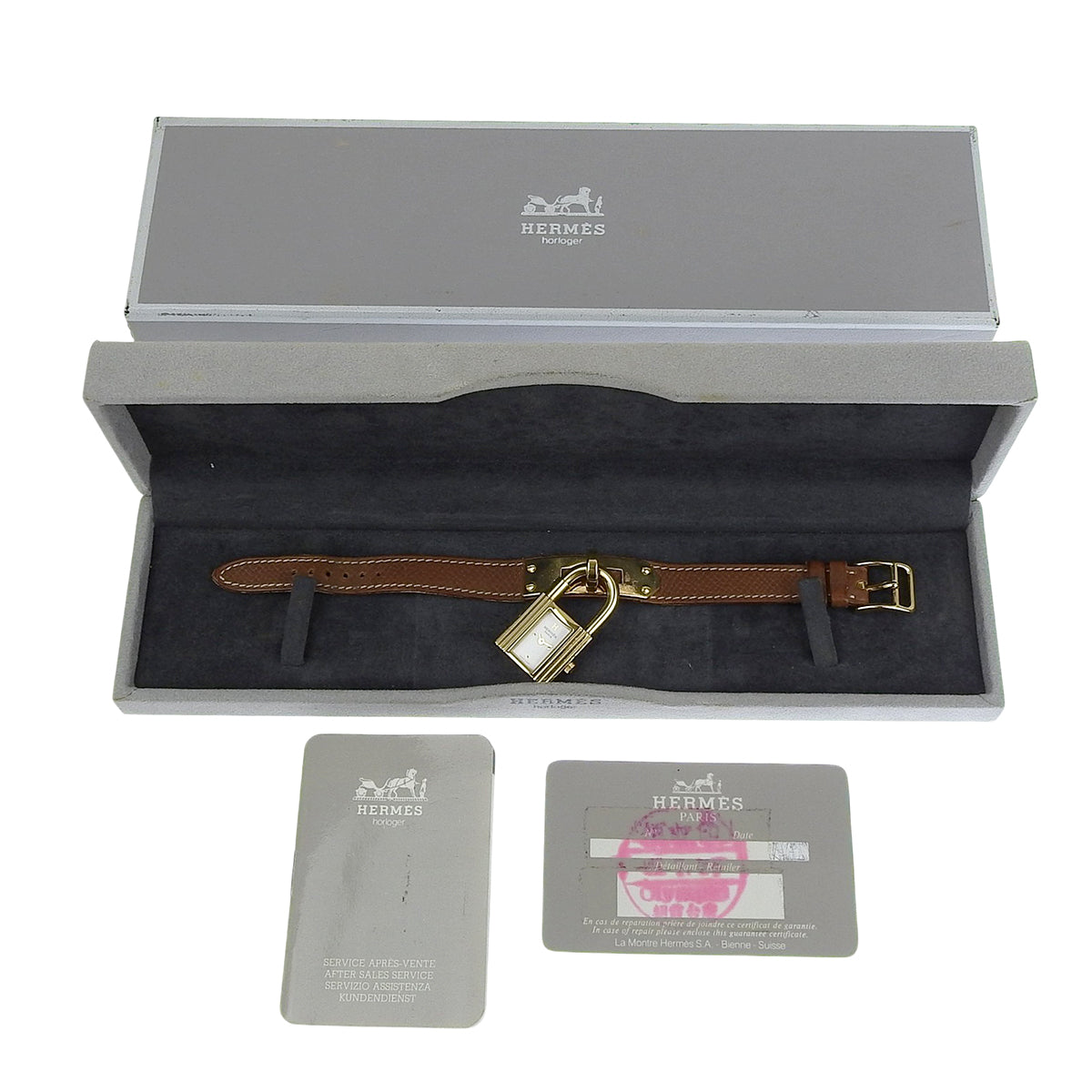 Kelly Watch KE1.201 GP/Leather White Quartz Ladies