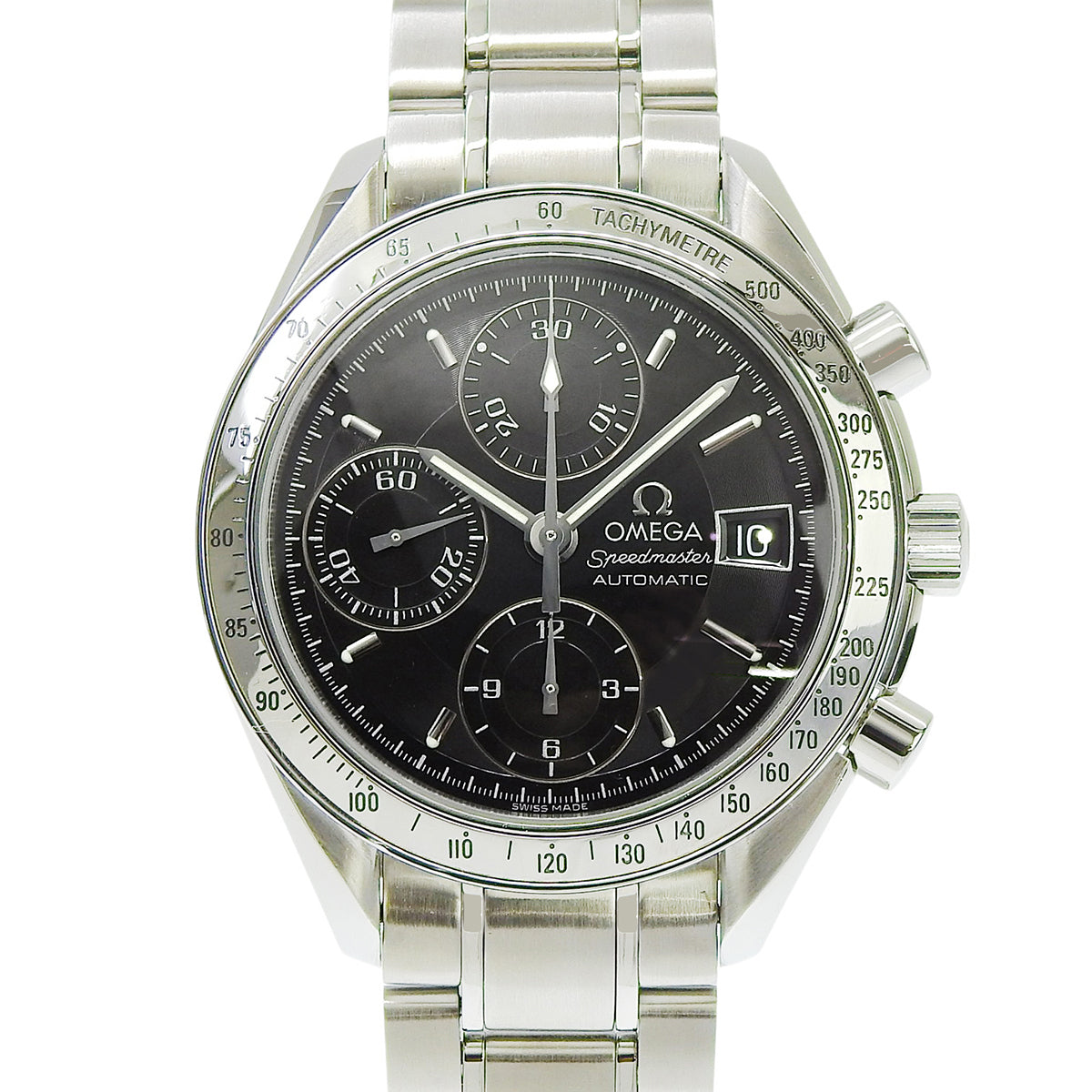 Speedmaster 3513.50.00 SS Black Automatic Men's