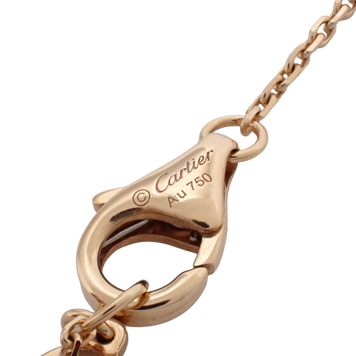Damour Pavé Diamond Necklace Diamond Pink Gold K18PG 3.5g