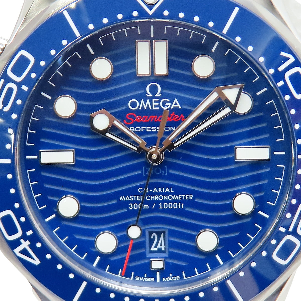 シーマスター ダイバー300M コーアクシャル マスター クロノメーター 210.30.42.20.03.001 SS ブルー 自動巻き メンズ