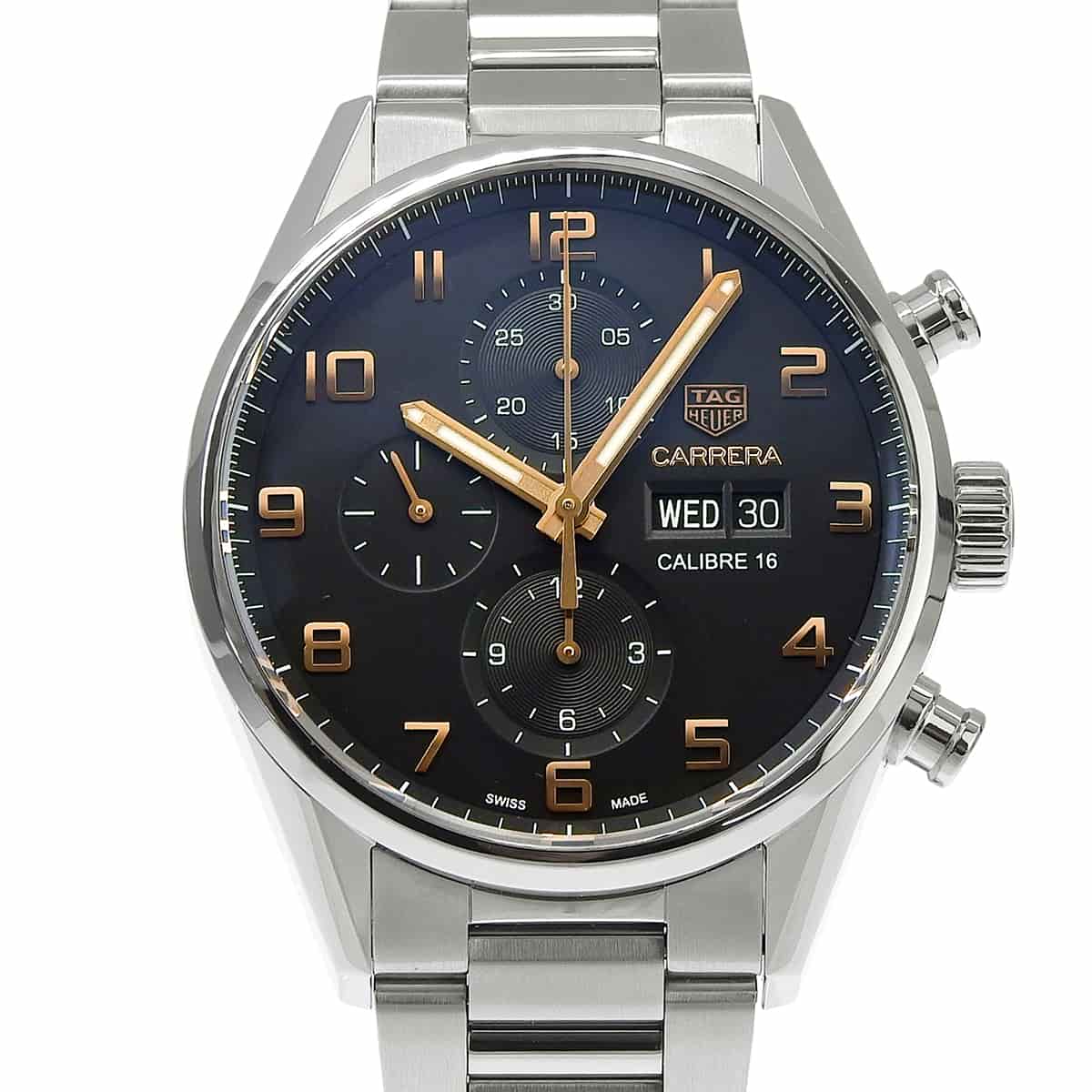 Carrera Calibre 16 CV2A1AB.BA0738 SS Black Automatic Men's