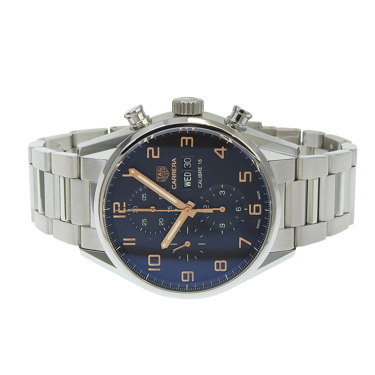 Carrera Calibre 16 CV2A1AB.BA0738 SS Black Automatic Men's