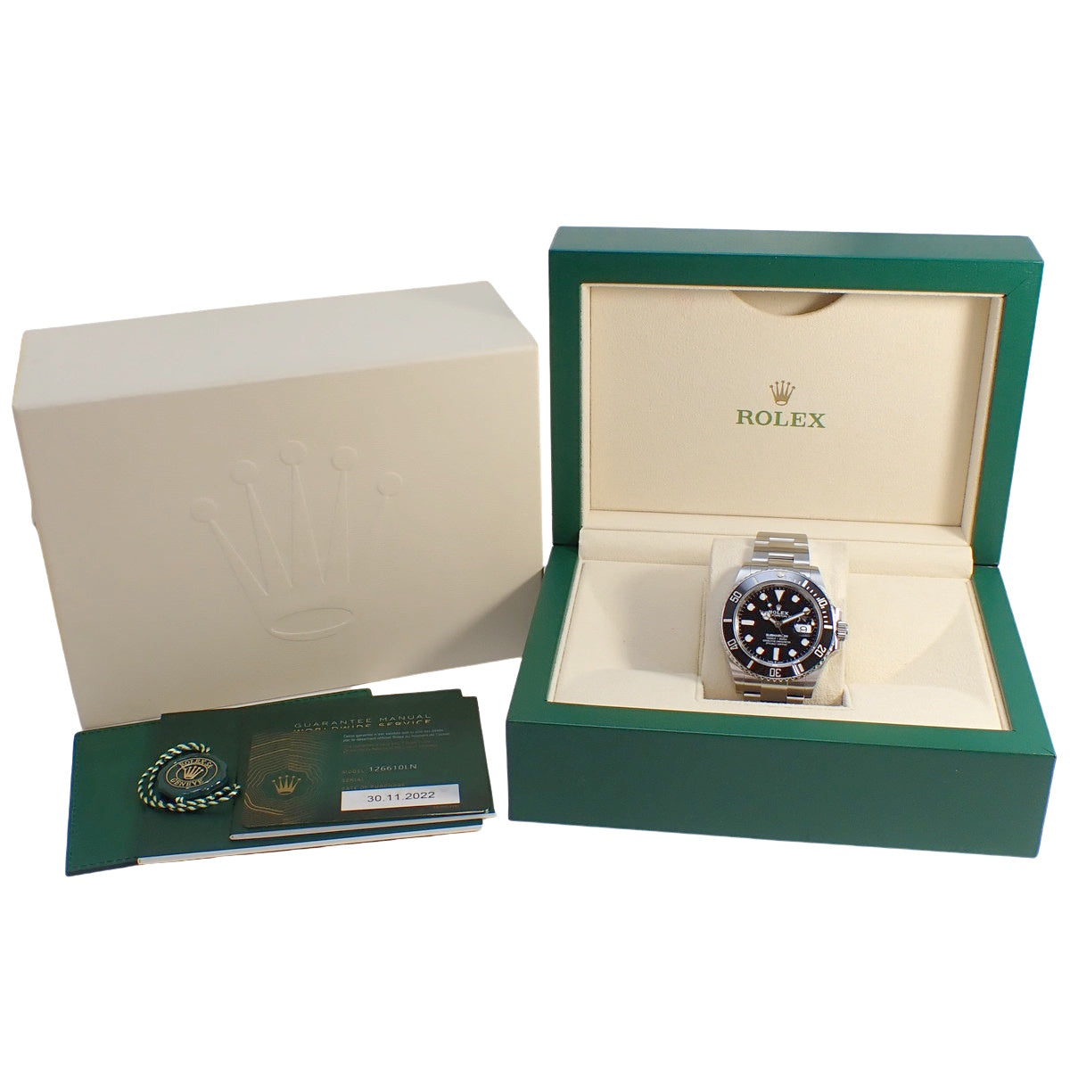 Submariner Date 126610LN SS Random Serial Black Automatic Men's