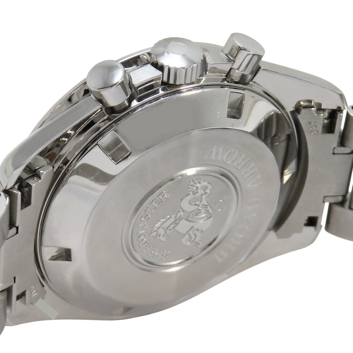 スピードマスター ブロードアロー 3551.20.00 SS ホワイト 自動巻き メンズ