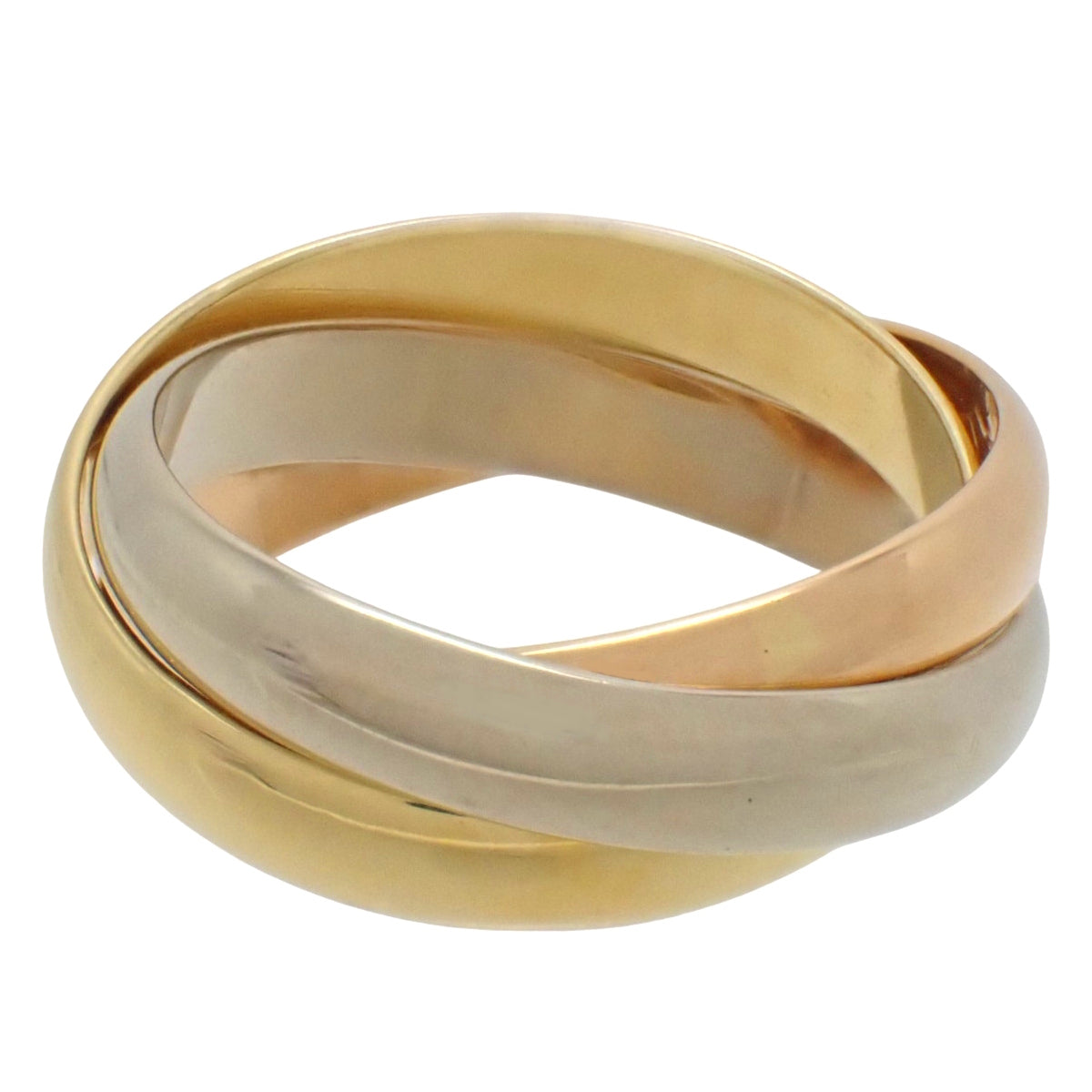 les must de Cartier トリニティリング イエローゴールド ピンクゴールド ホワイトゴールド K18 51 7.2g