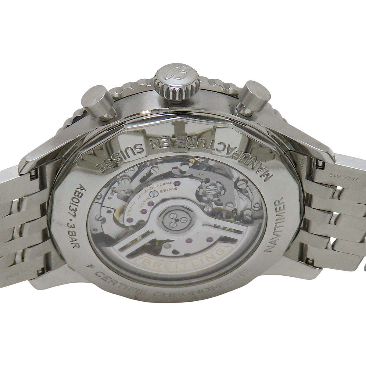 ナビタイマー AB0137 SS ネイビー 自動巻き メンズ