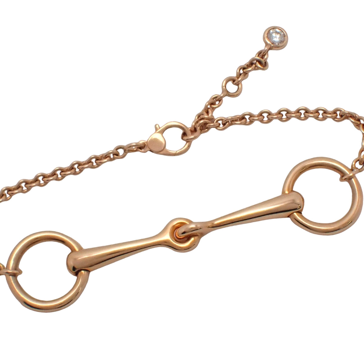 フィレドール ダイヤモンド ブレスレット ダイヤモンド D0.1 ピンクゴールド K18PG ST 8.6g