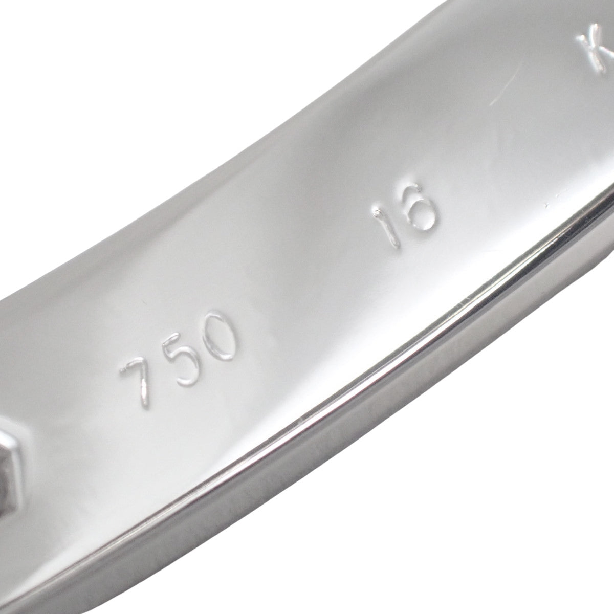 LOVE ブレスレット ダイヤモンド ホワイトゴールド K18WG 16 30.5g
