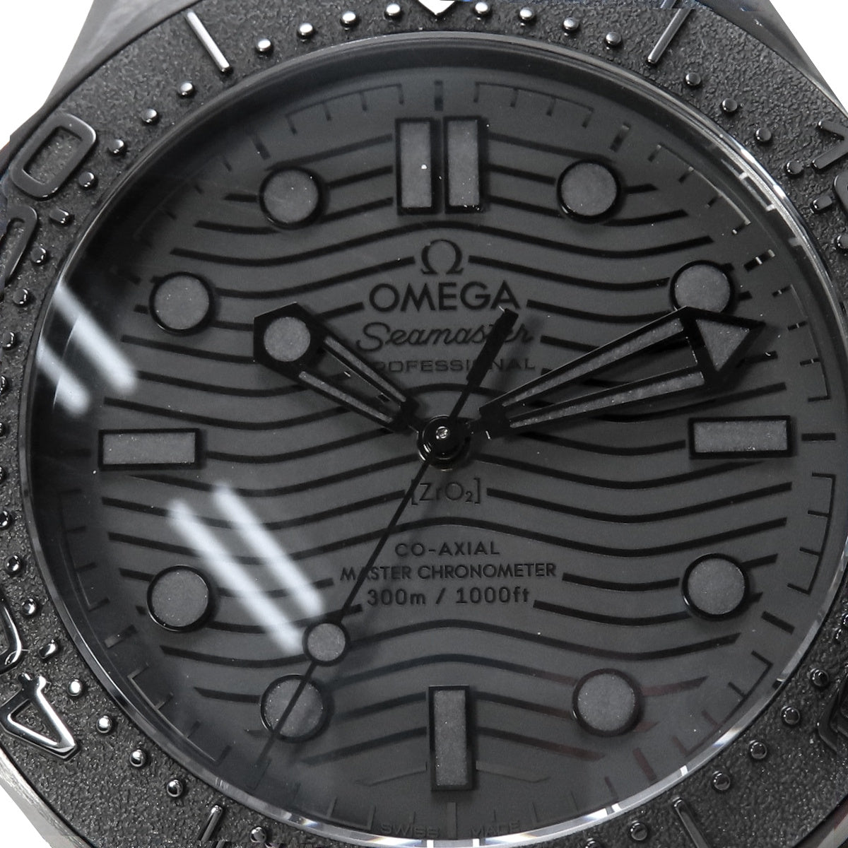 シーマスター ダイバー300M コーアクシャル マスター クロノメーター 210.92.44.20.01.003 CE/ラバー ブラック 自動巻き メンズ