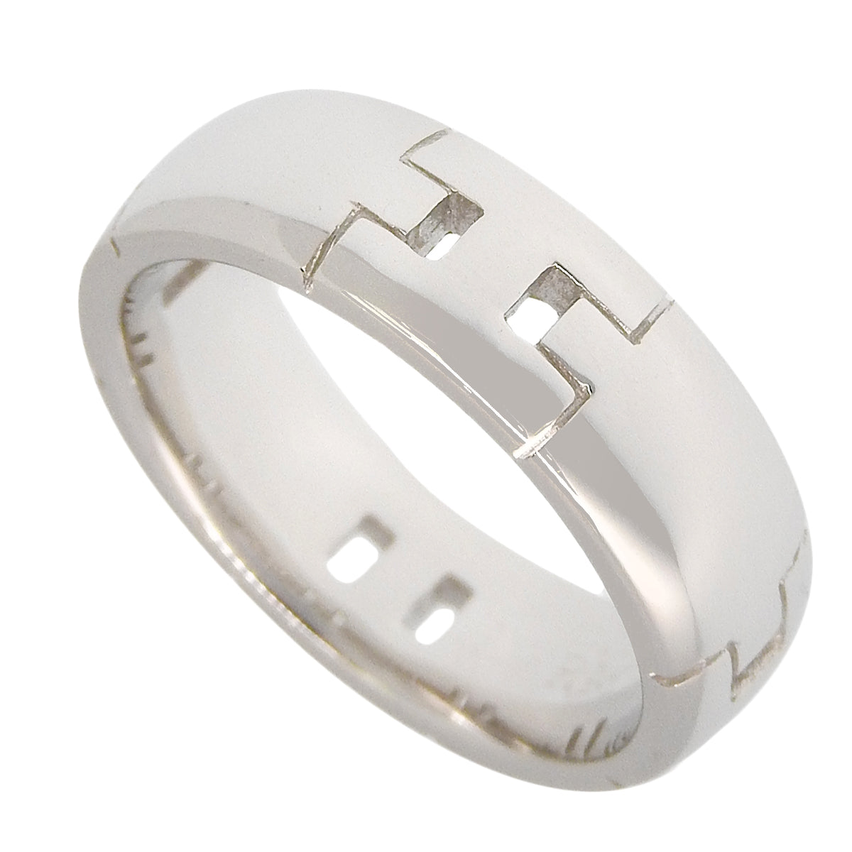 Hercules Ring White Gold K18WG 54 9.4g