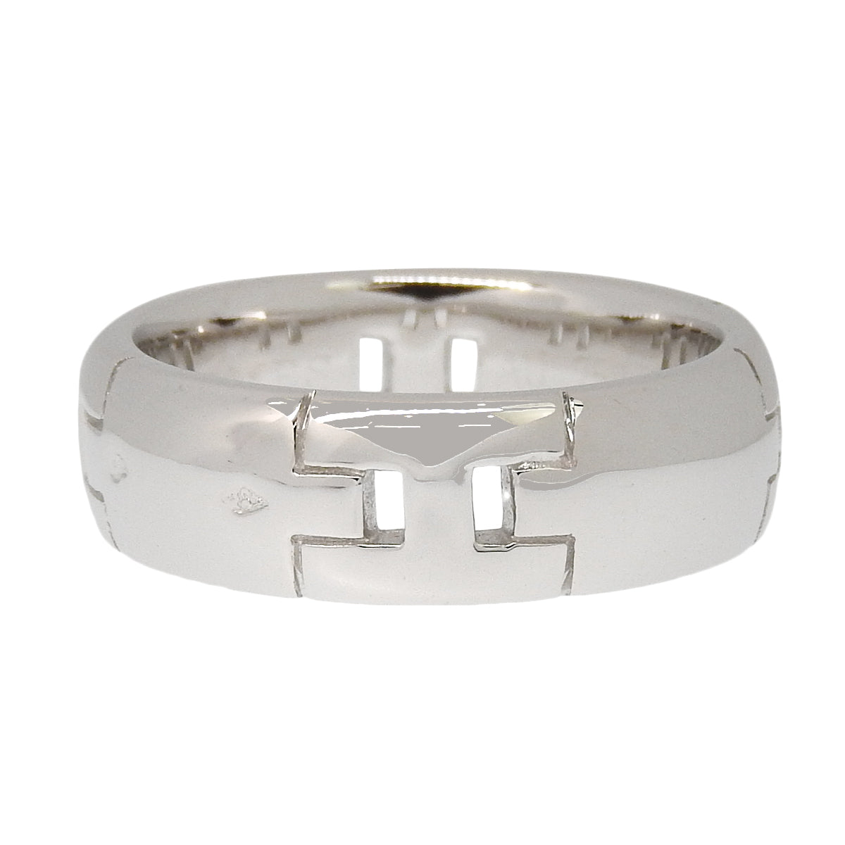 Hercules Ring White Gold K18WG 54 9.4g
