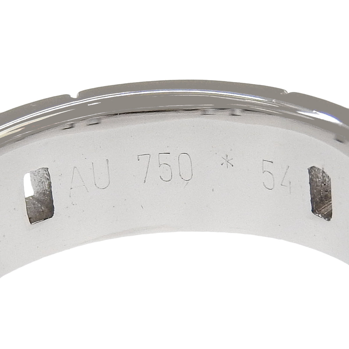 Hercules Ring White Gold K18WG 54 9.4g