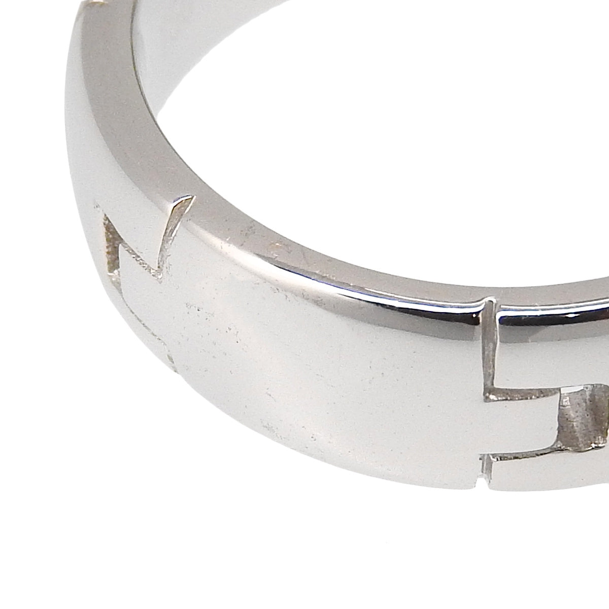 Hercules Ring White Gold K18WG 54 9.4g