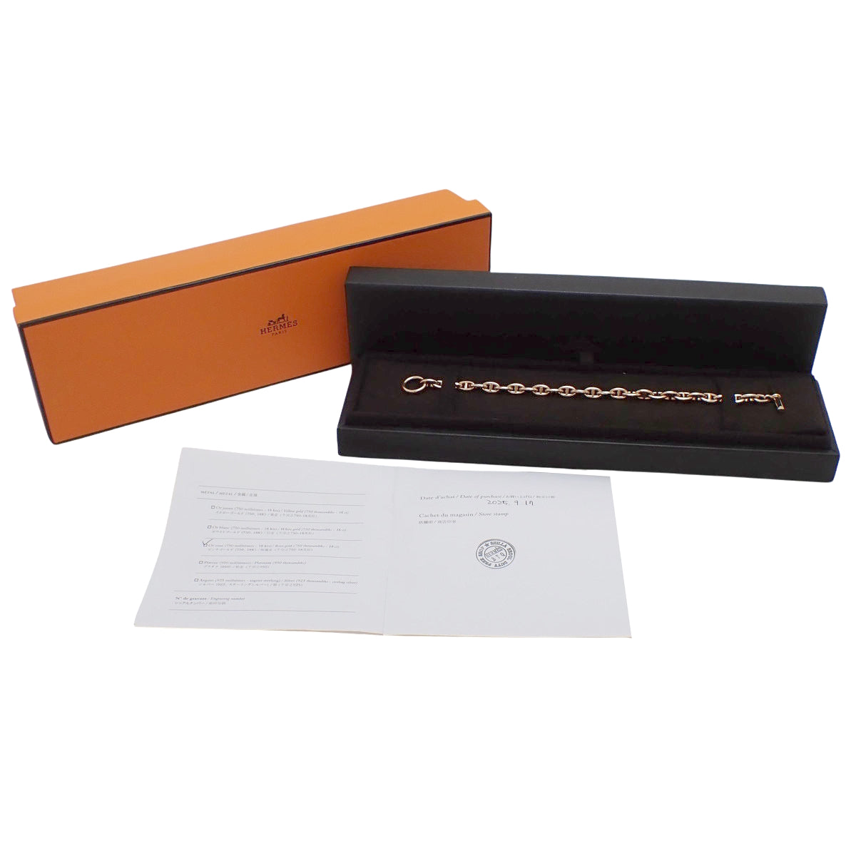 Chaine d'Ancre TPM Bracelet Pink Gold K18PG 22.5g