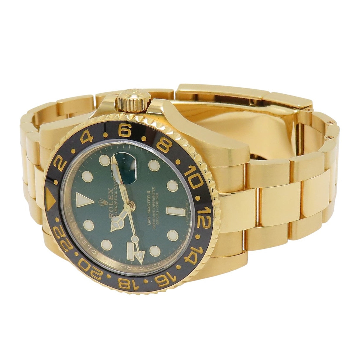 GMT-Master II 116718LN 黄金色 绿色 自动上链 男士手表